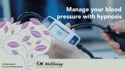 Manage your blood pressure with hypnosis